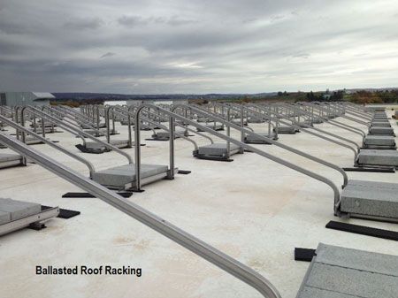 (6) A ballasted roof racking.