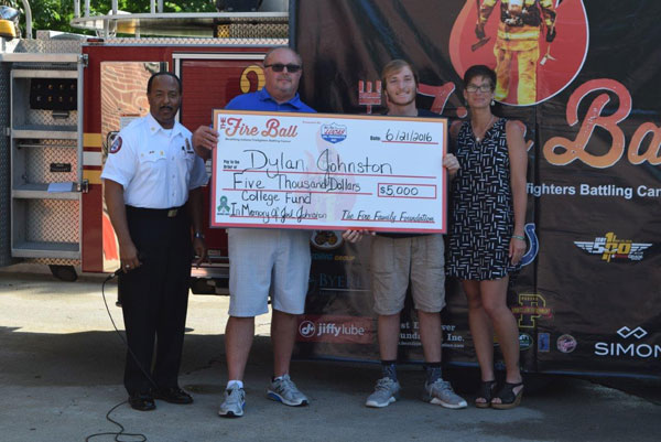 Indiana University-Bound Son of Firefighter Cancer Victim Presented With $5000 Towards Education, In Ceremony at Father’s Firehouse