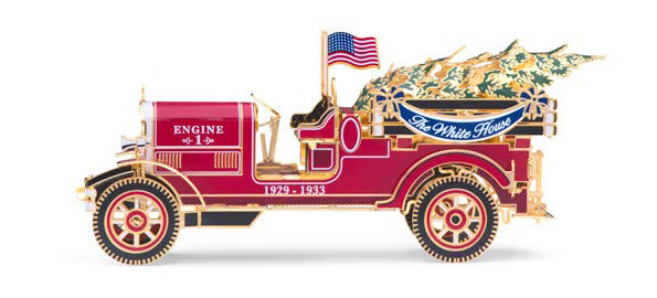 White house ornament fire engine