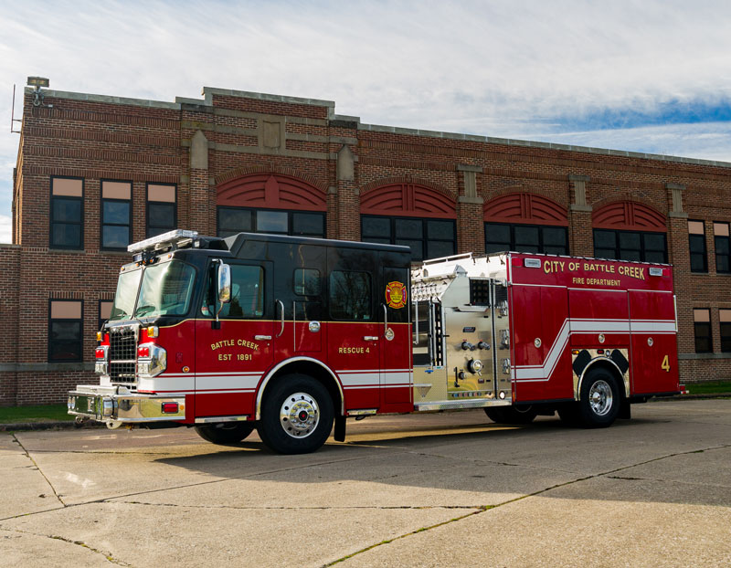  New City of Battle Creek (MI) Apparatus Built on Spartan Custom Chassis