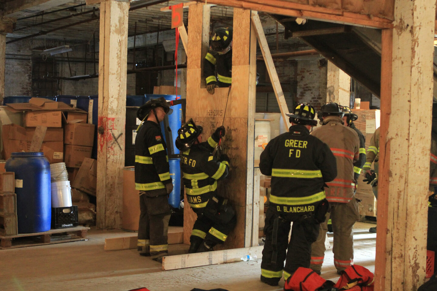 Firefighter bailout training at FDIC