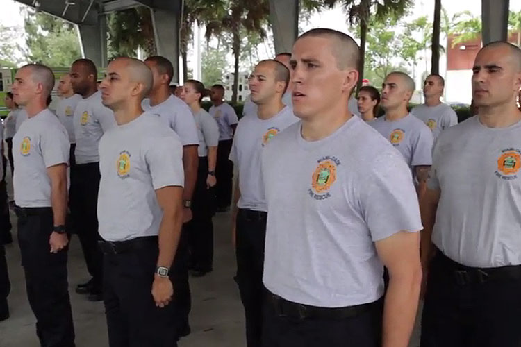 Miami-Dade (FL) firefighter recruits from Class 130