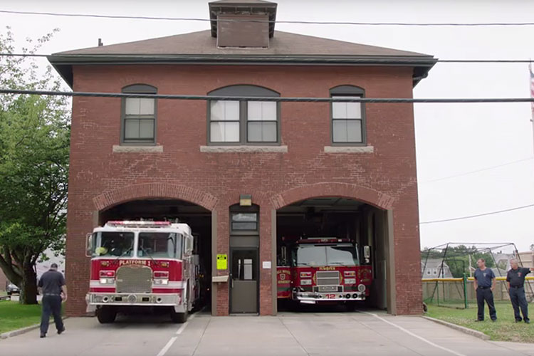 Exterior of a fire station