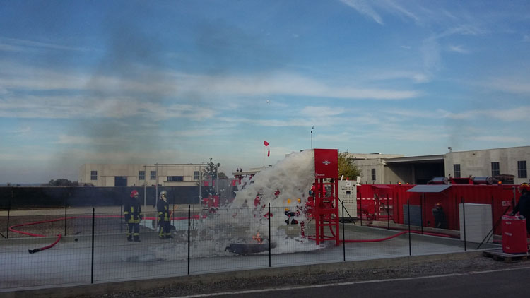 Valvitalia's new firefighting testing facility.