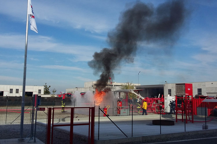 The new Vavitalia Group firefighting testing area.