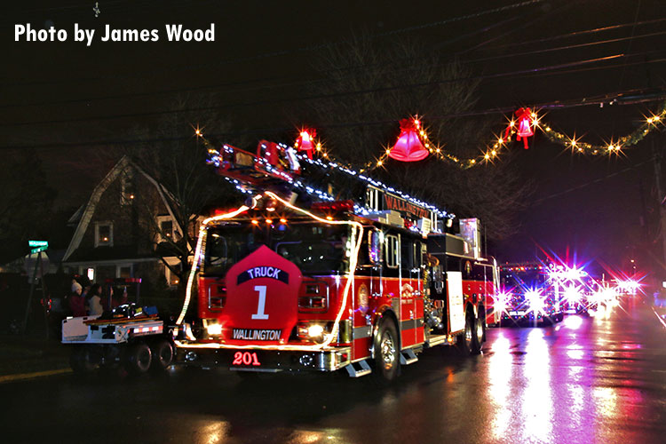 A fire apparatus in last year's Wallington (NJ) holiday parade.