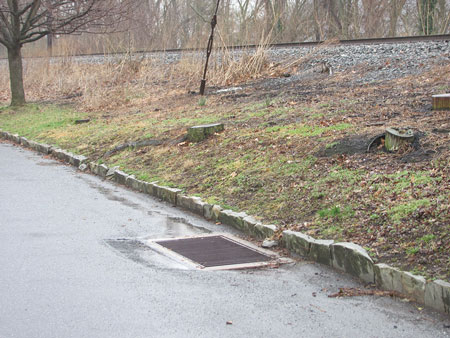 (7) The storm drain by the rail line empties directly into the Susquehanna River.