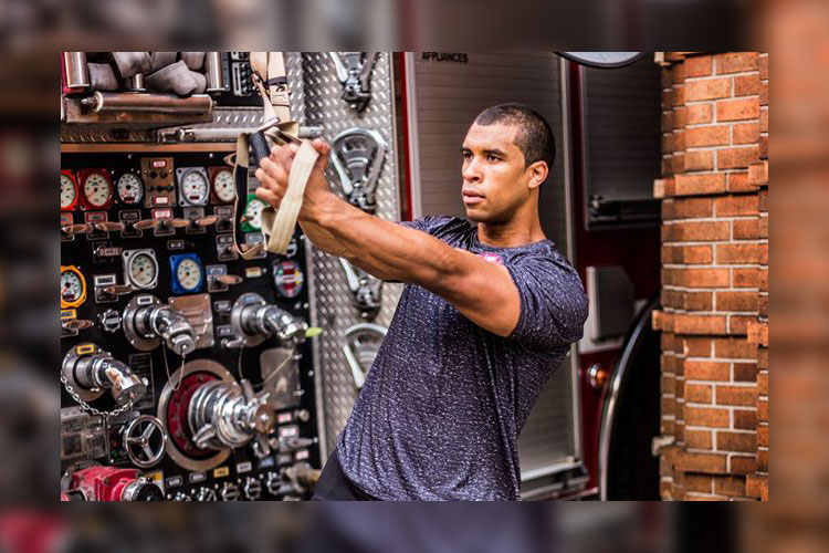 Jordan Ponder working out