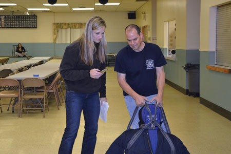 (5) Deborah Feairheller with LFC Battalion Chief Scott Miles. 