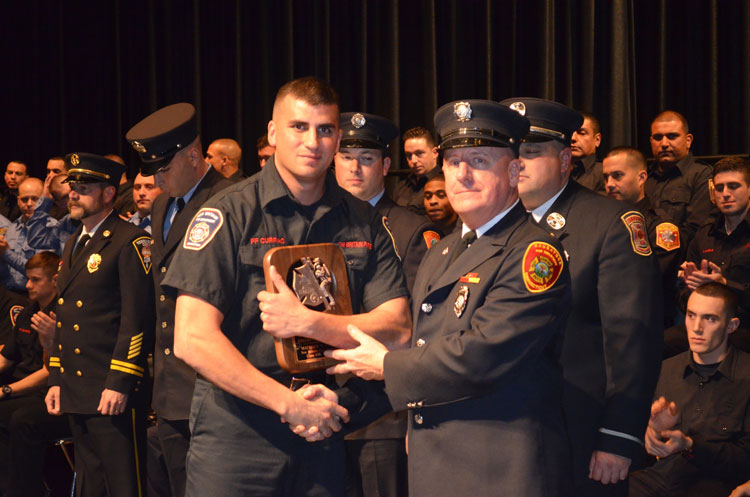 Mathew Currao of the New Britain Fire Department