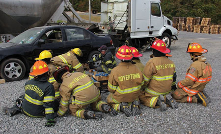 (7)</b> Having junior firefighters train as close as possible to the boundaries set by the state or company is key in keeping their interest.