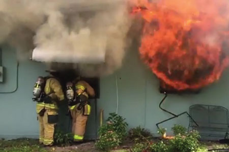 (1) With reports of a woman and baby trapped inside this house, a crew prepares to make entry through a bedroom window and search the only survivable room in the structure. Are you and your personnel equipped, trained, and willing to make this search? It is worth the risk. <i>(Photo 1 by Ken Rudominer; all others by author.)</i>