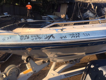 (10) Although not ideal, crews were tracked using active accountability with the help of a boat in the front yard. Usually, a legal-sized grease board works better, but a door, a car, a wall, or whatever you have can work in a pinch. The key was active, ongoing accountability.