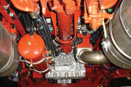 (8) Inspect the driveline, exhaust system, axles, brakes, and hoses and wiring under the rig. Look for possible fluid leaks.