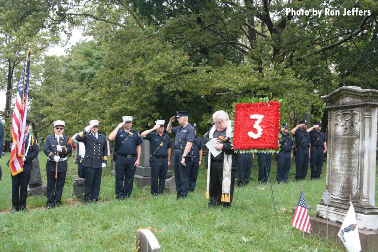 Jersey City firefighters salute the fallen