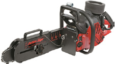 Cutters Edge MULTI-CUT FIRE RESCUE SAWS are engineered to deliver reliable, high-performance cutting in the extreme fire rescue environment. The large external air filter integrated with a uniquely calibrated velocity stack creates a turbo charging effect, further increasing power, torque, and chain speed; extending the durability of the BULLET®Chain. The guard/depth gauge can also be removed in seconds without tools, changing the saw to a standard chain saw configuration for conventional use. www.cuttersedge.com. (800) 433-3716. To request information go to fireeng.hotims.com