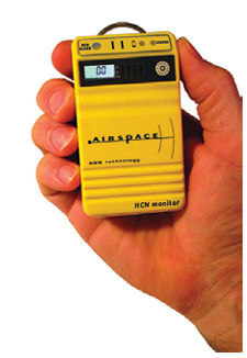 The new Airspace AI-1400 HYDROGEN CYANIDE MONITOR is the first portable monitor in the industry to offer three years of warranted service that also includes its sensor. And, since it’s based on AGS™ solid state technology, it requires no routine bump testing nor calibration. Finally, this dangerous gas, which we are just beginning to understand, presents one of our highest risks in the fire service and can now be affordably detected and avoided. www.airspaceinc.com. (888) 654-5126. To request information go to fireeng.hotims.com