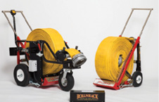 RollNRack’s EFFICIENCY PACKAGE will streamline hose management with a priority on safety and efficiency. The Power Roller will drain and roll a 100-foot length of LDH in 30 seconds! All hose rolls are loaded with just two firefighters onto stationary rigs. No one rides on moving rigs when loading hose—EVER. Our Efficiency Package saves you money and will prevent injuries. The RollNRack System improves your firefighter’s lives immediately. Proudly MADE IN THE USA. www.rollnrack.com. 262-363-2030. To request information go to fireeng.hotims.com