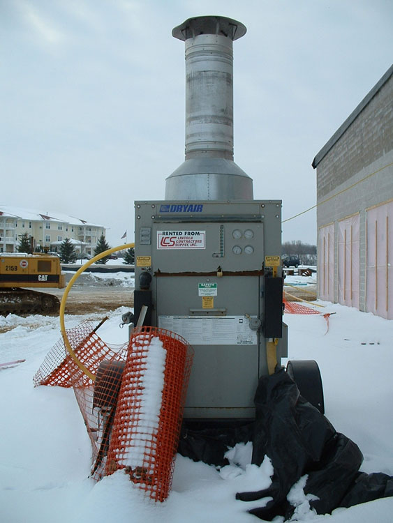 Heating mechanism for job sites