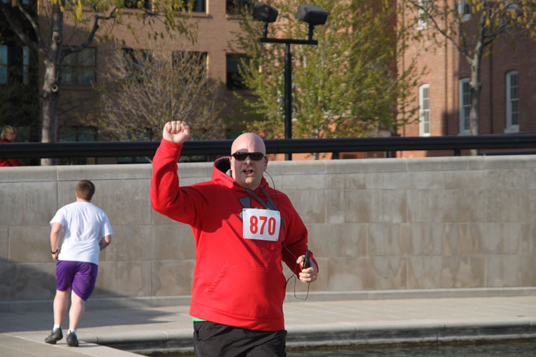 Chris Pepler at the Courage and Valor Fun Run in Indianapolis