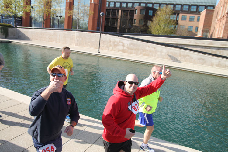 Chris Pepler running Courage and Valor Run Run