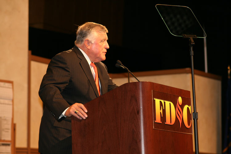 Robert F. Biolchini onstage at FDIC 