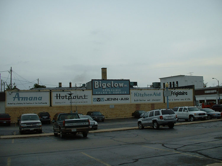 Exterior of a truss building that is being remodeled