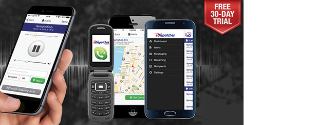 For more than 12 years, eDispatches has provided ACTUAL TONE-OUT AUDIO DISPATCH AND LIVE STREAMING to mobile devices and landlines without dispatch involvement. Extends coverage to anywhere you have cellular service, which eliminates range limitations. eDispatches operates with any style phone. Our Android/iOS apps operate similar to a voice pager. Integrated mapping/routing without dispatch assistance as well as live streaming dispatch audio and mass messaging is included! Call for a free 30-day trial. www.edispatches.com. (973) 453-5810. To request information go to fireeng.hotims.com