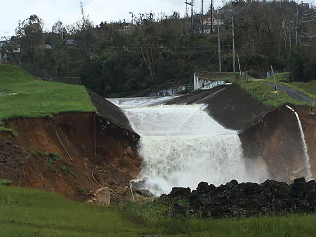 (8) VA-TF2’s structural engineers evaluated the Guajataca Dam.