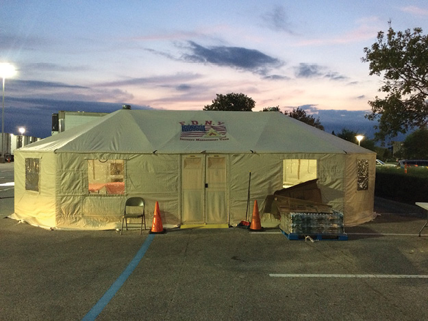 (6) FDNY IMT’s resource staging area at the Houston NRG stadium.