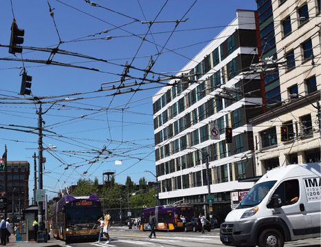 (1) Hazards fill this entire intersection, which is similar to the one described in the down wire incident. (Phot﻿os by author.) 