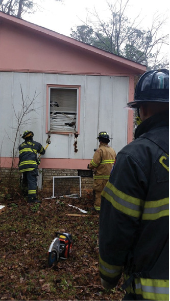 (3) A second member assists in the conversion of a window. 