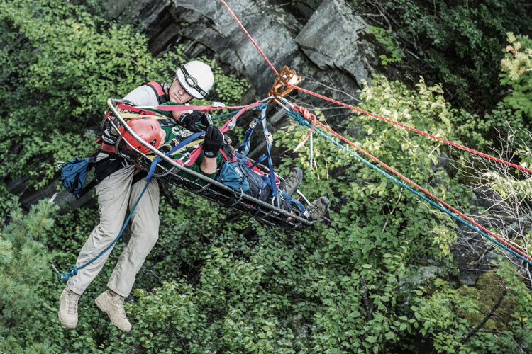 Rope rescue training