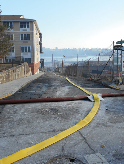 (8) Of course, big fire means big water. Expect the public water supply to be overwhelmed and the need to create long, large-diameter hose (LDH) stretches. 