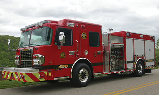 The Anderson Township (OH) Fire Department designed this SUMMIT FIRE APPARATUS pumper to handle general firefighting, EMS, hazmat, and rescue responses.