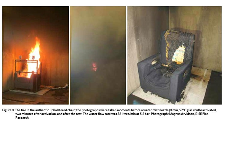 Another shot of the fire in the real authentic upholstered chair