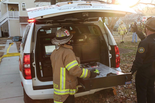 (4) The command post with Battalion 3 and Car 10. 