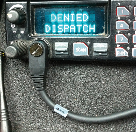 (2) A citywide radio failure prompted this error message while en route to an incident.
