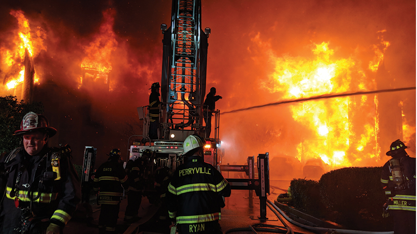 (3) Setting up tower operations on the Alpha side.
