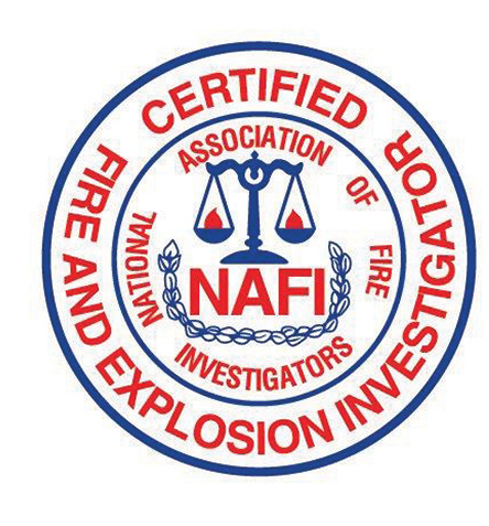 CERTIFIED FIRE & EXPLOSION INVESTIGATOR (CFEI) CREDENTIALS from the National Association of Fire Investigators