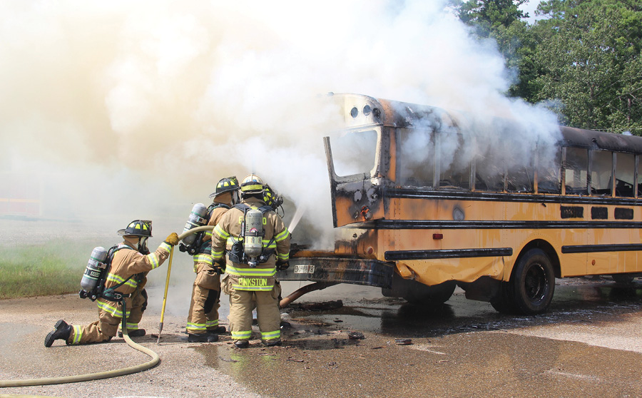 Overhaul operations on large vehicle fires are personnel intensive and time consuming. The incident commander should consider having fresh crews respond to perform these operations. Using crews fatigued from the initial attack operations can often lead to firefighter injury.