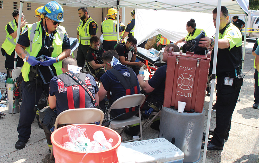 Rehab for members is critical in a fire like this. Most members went through three air bottles during this operation. Taking care of our members post fire and getting them back in shape are critical to what we do.