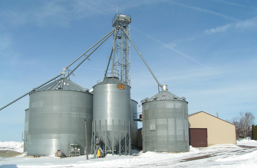 Grain storage.