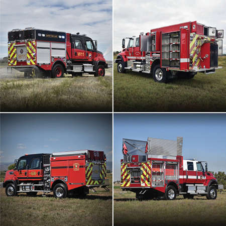 Designed to move quickly where other fire apparatus can’t, SVI Trucks’ Type III Wildland Engines are built to withstand the abuse of off-road firefighting thanks to spring-loaded bodies built on some of the most rugged chassis, including Freightliner and International. These vehicles feature a lifetime tank warranty, and each truck can be configured to meet your department’s specific needs. 