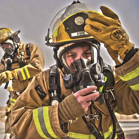 Safety Component’s Filament Twill Technology™ has revolutionized the way firefighters perform while wearing turnout gear. Patented PBI MAX, the strongest, most flexible, most comfortable outer shell fabric in the world, offers best-in-class protection from heat, flames, and break open. Lightweight Armor AP with DuPont™ Kevlar® filament delivers almost 3× better tear strength while offering superior comfort, mobility, and durability. And, Glide Ice thermal liners with 
DuPont™ Nomex® filament ensure firefighters stay 
cooler and more comfortable in the hottest situations.