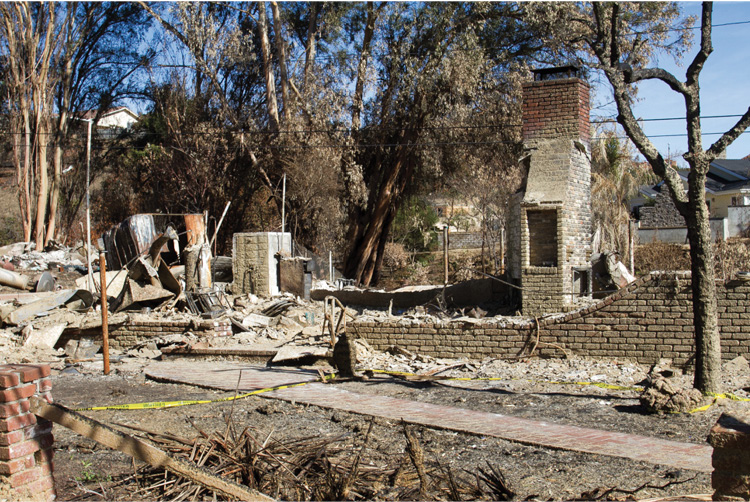 Images of the aftermath of the Thomas Fire in Ventura County, California, on January 13, 2018. The fire started on December 4, 2017, and was fully contained on January 12, 2018. (Photos by Mike Legeros.)