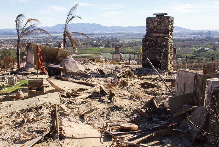 Images of the aftermath of the Thomas Fire in Ventura County, California, on January 13, 2018. The fire started on December 4, 2017, and was fully contained on January 12, 2018. (Photos by Mike Legeros.)