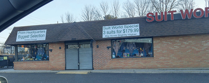 (3) Suit World.