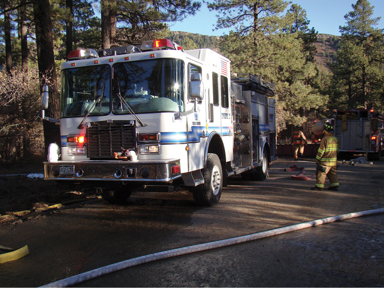 The need for fire apparatus and personnel to evade deteriorating conditions creates the demand for keeping escape routes clear of equipment.