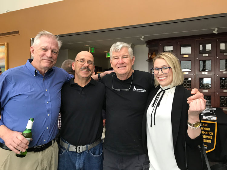 Jerry Knapp, Bill Gustin, and Renee Gustin